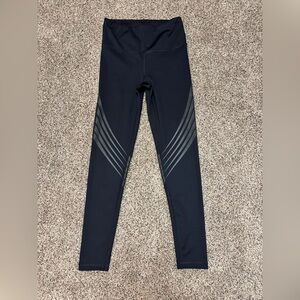 Mono B activewear leggings in black women’s small yoga grey striping
